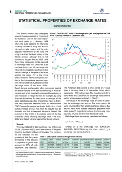6 STATISTICAL PROPERTIES OF EXCHANGE RATES