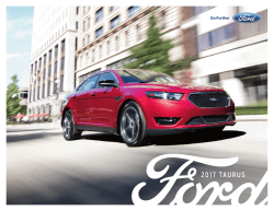 2017 Ford Taurus Brochure