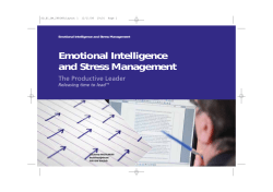 Emotional Intelligence and Stress Management