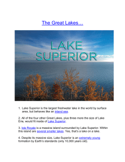 The Great Lakes… - Rutgers Environmental Stewards
