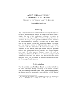 a new explanation of christological origins