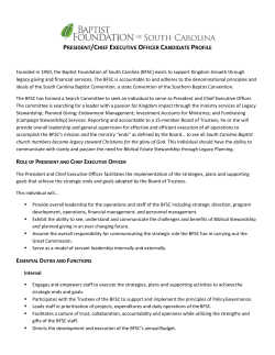 president/chief executive officer candidate profile