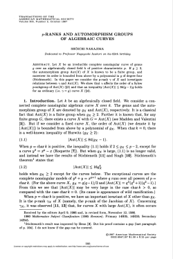 p-RANKS AND AUTOMORPHISM GROUPS OF ALGEBRAIC