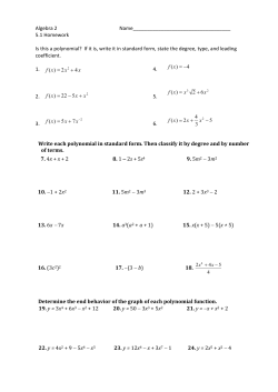 5-1 Homework