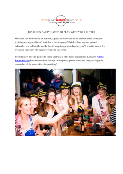 Hunky Butler Service Games