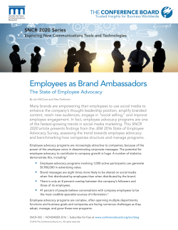 Employees as Brand Ambassadors: The State of Employee Advocacy