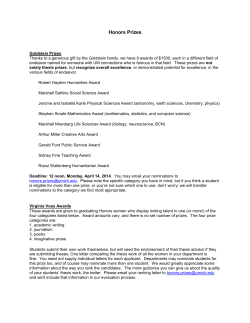 Honors Awards - College of Literature, Science, and the Arts