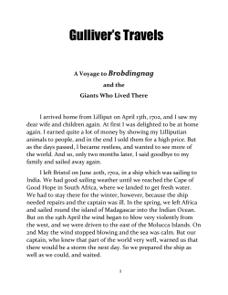 Gulliver in Brobdingnag