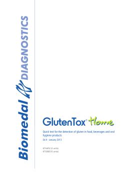 the GlutenTox Home Manual
