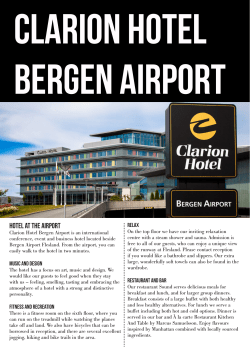 Hotel Information - Nordic Choice Hotels