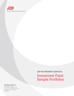 Investment Fund Sample Portfolios