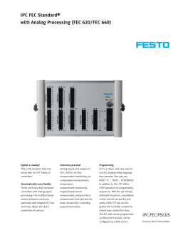 IPC FEC Standard&reg; with Analog Processing (FEC 620/FEC 660)