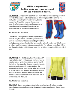 NFHS &ndash; Interpretations: Fashion socks, sleeve warmers, and