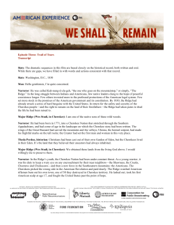 Episode Three: Trail of Tears Transcript Slate: The dramatic