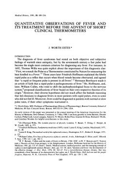 quantitative observations offever and