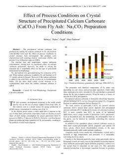 Effect of Process Conditions on Crystal Structure of