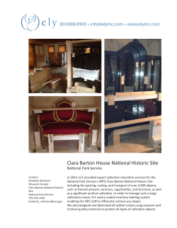 Clara Barton House National Historic Site