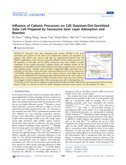 Influence of Cationic Precursors on CdS Quantum-Dot