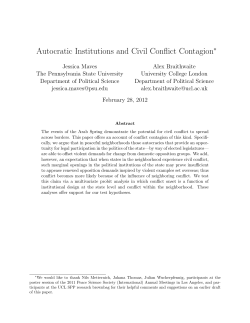 Autocratic Institutions and Civil Conflict Contagion