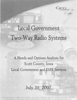 07/31/2007 - Scott County Iowa Radio Report