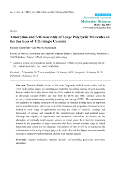Adsorption and Self-Assembly of Large Polycyclic Molecules on the