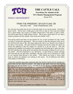 the cattle call - Ranch Management