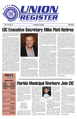 Fall 2013 - Carpenters Industrial Council