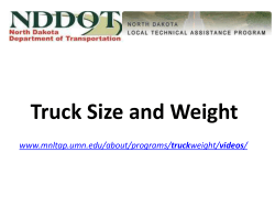 Truck Size and Weight