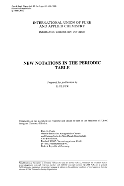 new notations in the periodic table