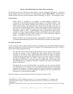 Charles and Guillaume Boivin at Sainte Marie aux Hurons