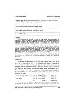 Separation of the plus and minus strands of cytoplasmic