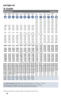 PDF Schedule - Sound Transit