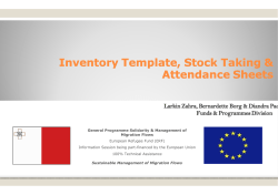 Inventory Stocktaking and Attendance Sheet