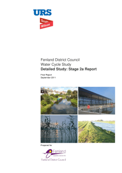 Fenland District Council Water Cycle Study Detailed Study: Stage 2a