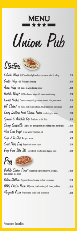 Starters - Union Pub