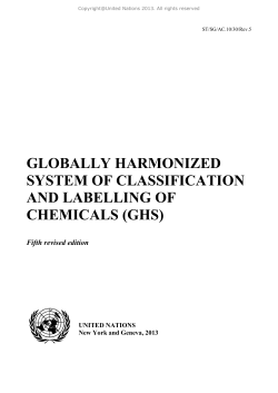 Globally Harmonized System of Classification and Labelling