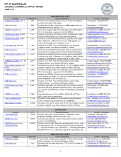 Commercial Opportunities