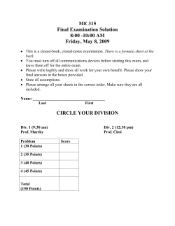 ME315_FN_SP2009_sol
