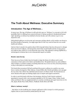 The Truth About Wellness: Executive Summary