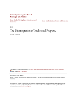 The Disintegration of Intellectual Property