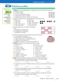 fractions as ratios