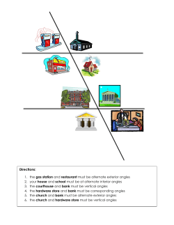 Directions: 1. the gas station and restaurant must be alternate