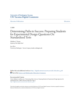 Determining Paths to Success