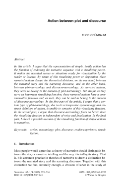 Action between plot and discourse