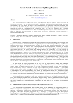 Acoustic Methods for Evaluation of High Energy