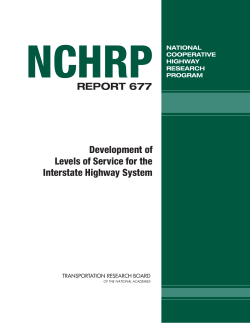 NCHRP Report 677 - The National Center for Pavement Preservation