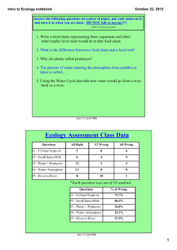 Intro to Ecology.notebook