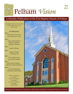 Student Ministry - First Baptist Church of Pelham