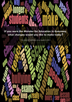 If I was Minister of Education I would