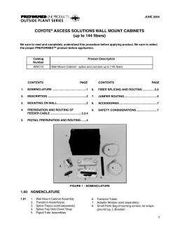 SP-2984 (Coyote Wall Mount Cabinet - 144 fibers)